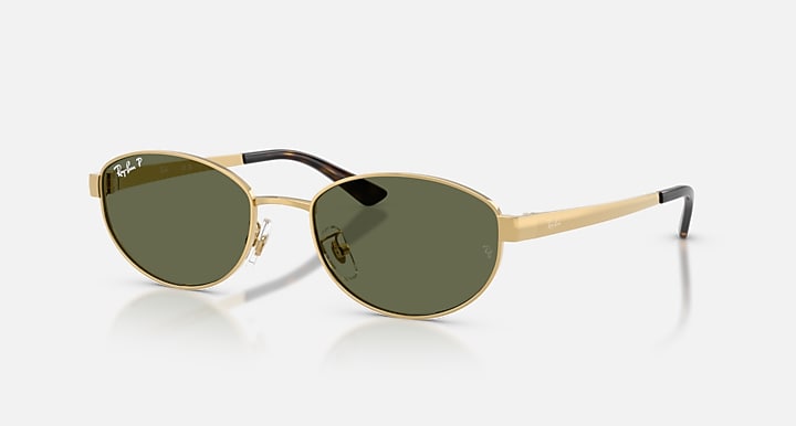 Ray Ban 0RB3774D Sunglasses - Arista w/ Dark Green Polar