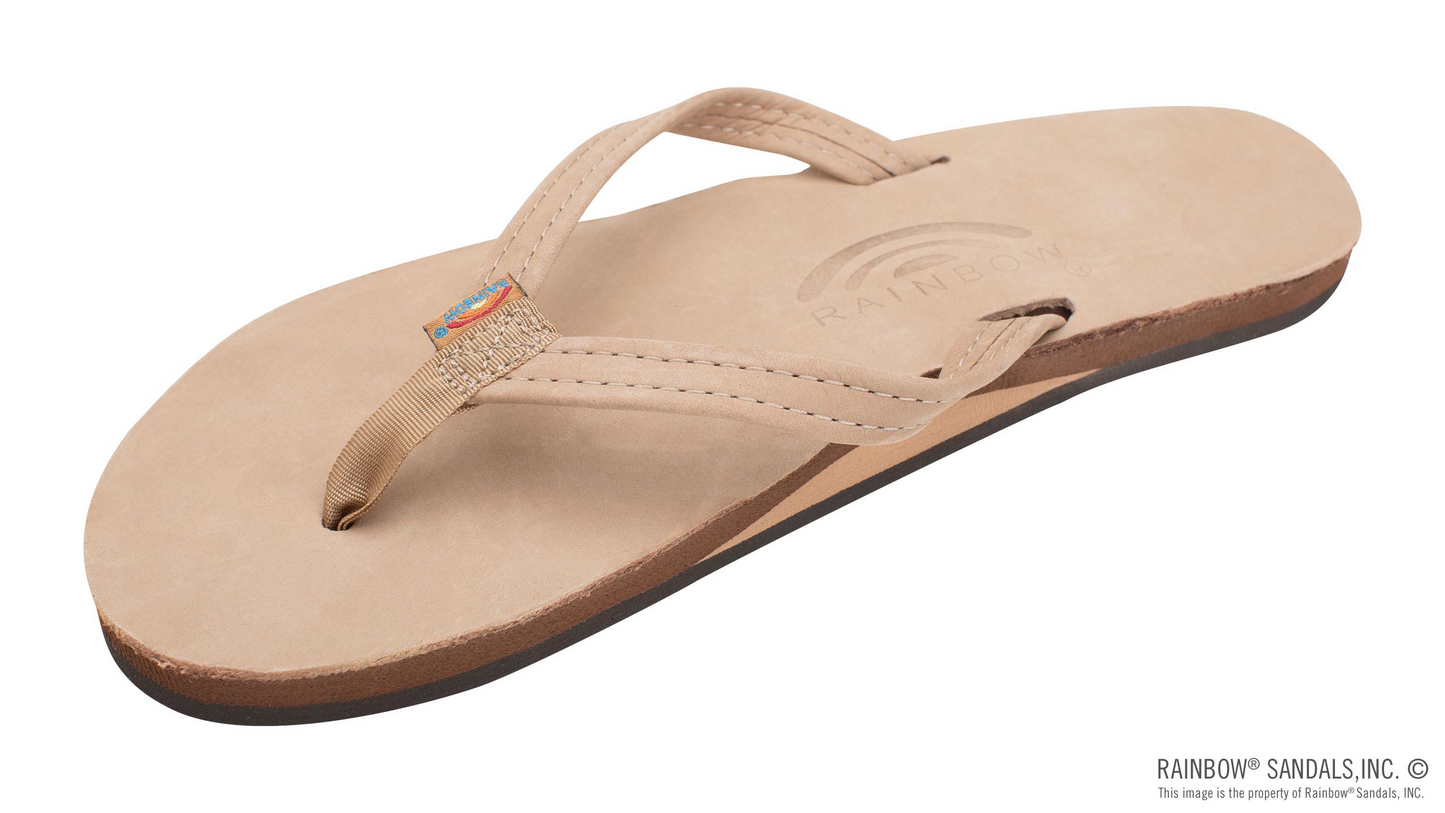 Women's Premier Leather Single Layer Narrow Sandals