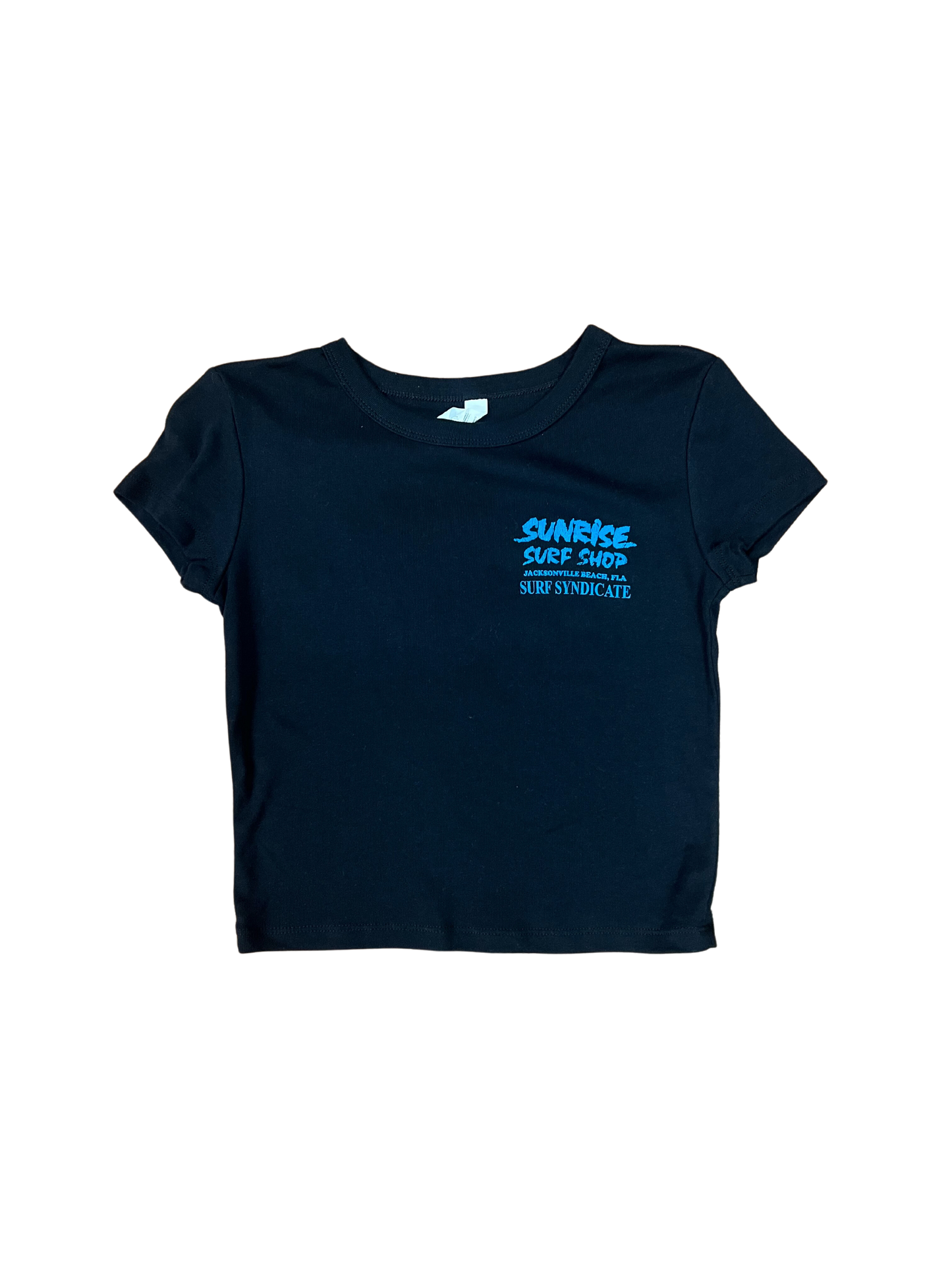 Sunrise Surf Shop Cropped Baby Tee