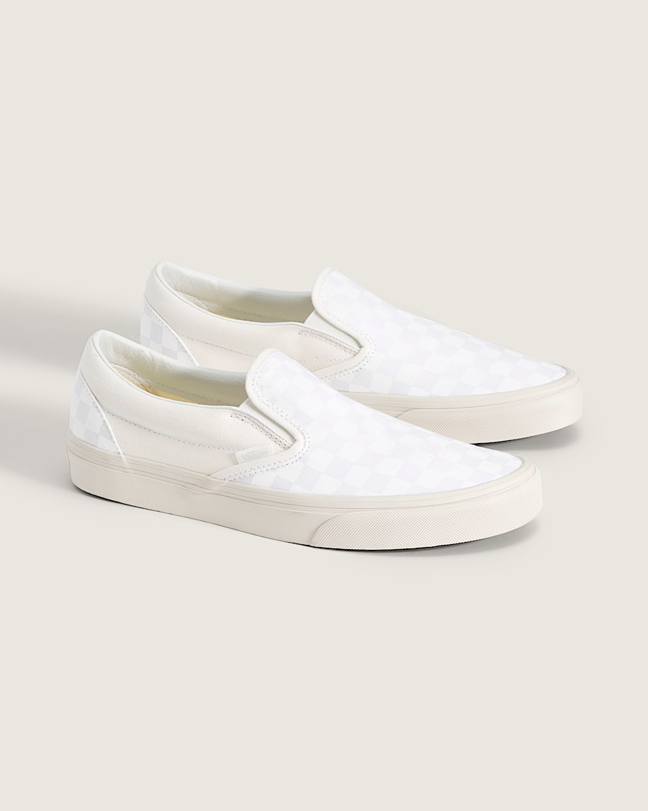 Vans Classic Slip-On Shoes - Checkerboard Blanc De Blanc