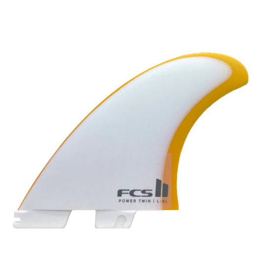 FCS II Power Twin+1 PG Clear Retail Fins