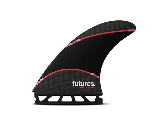 Futures Jordy Large Techflex Thruster Fins Black