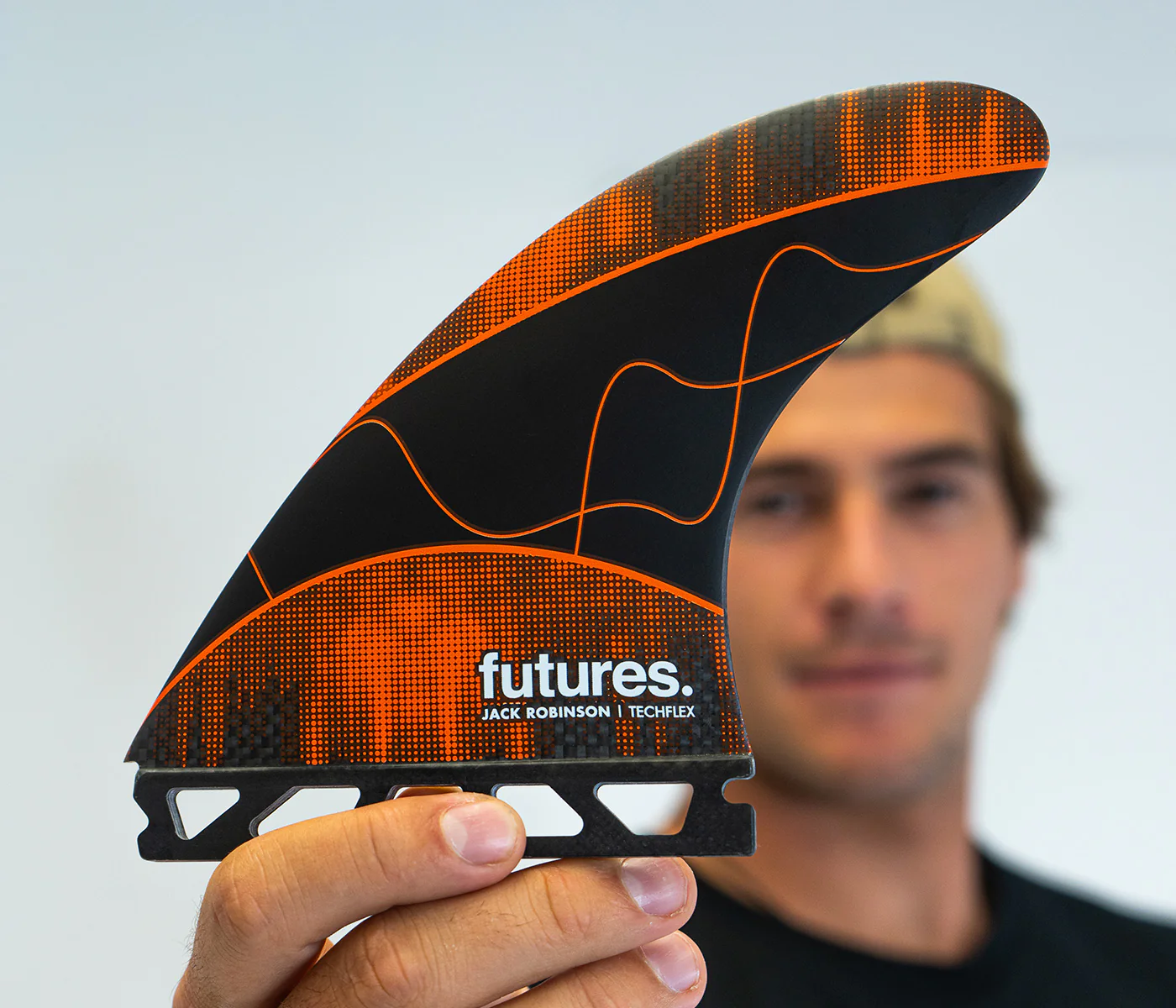 Jack Robinson Large Techflex Tri Fins Orange