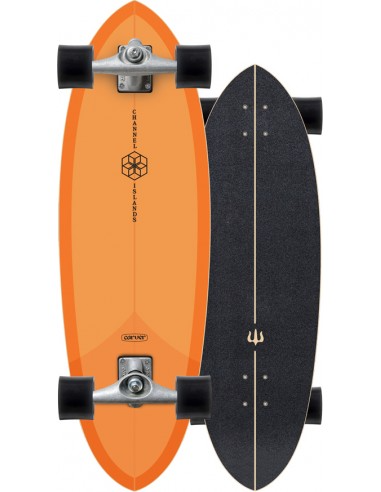 C7 31.75" CI Mid Orange Surfskate