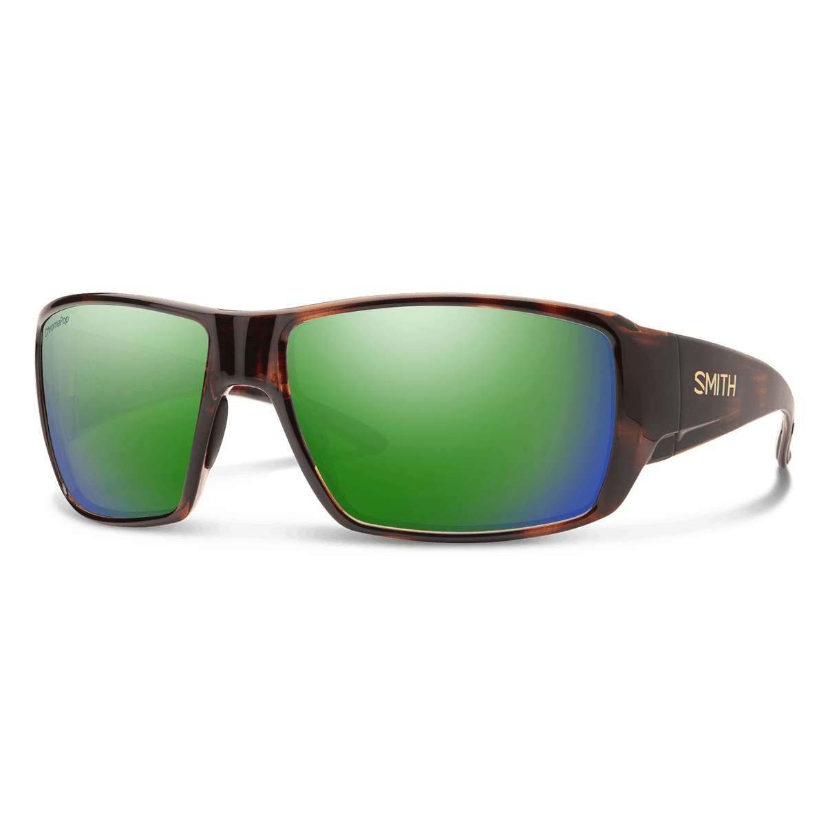 Smith Guides Choice Sunglasses - Tortoise | ChromaPop Polarized Green Mirror