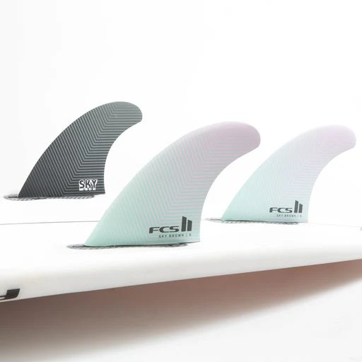 Sky Brown PC Small Seafoam/Lavender Tri Fins
