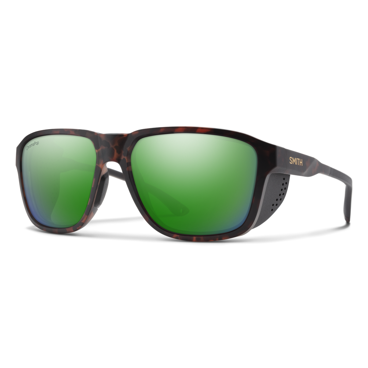 Smith Embark Sunglasses - Matte Tortoise | ChromaPop Polarized Green Mirror
