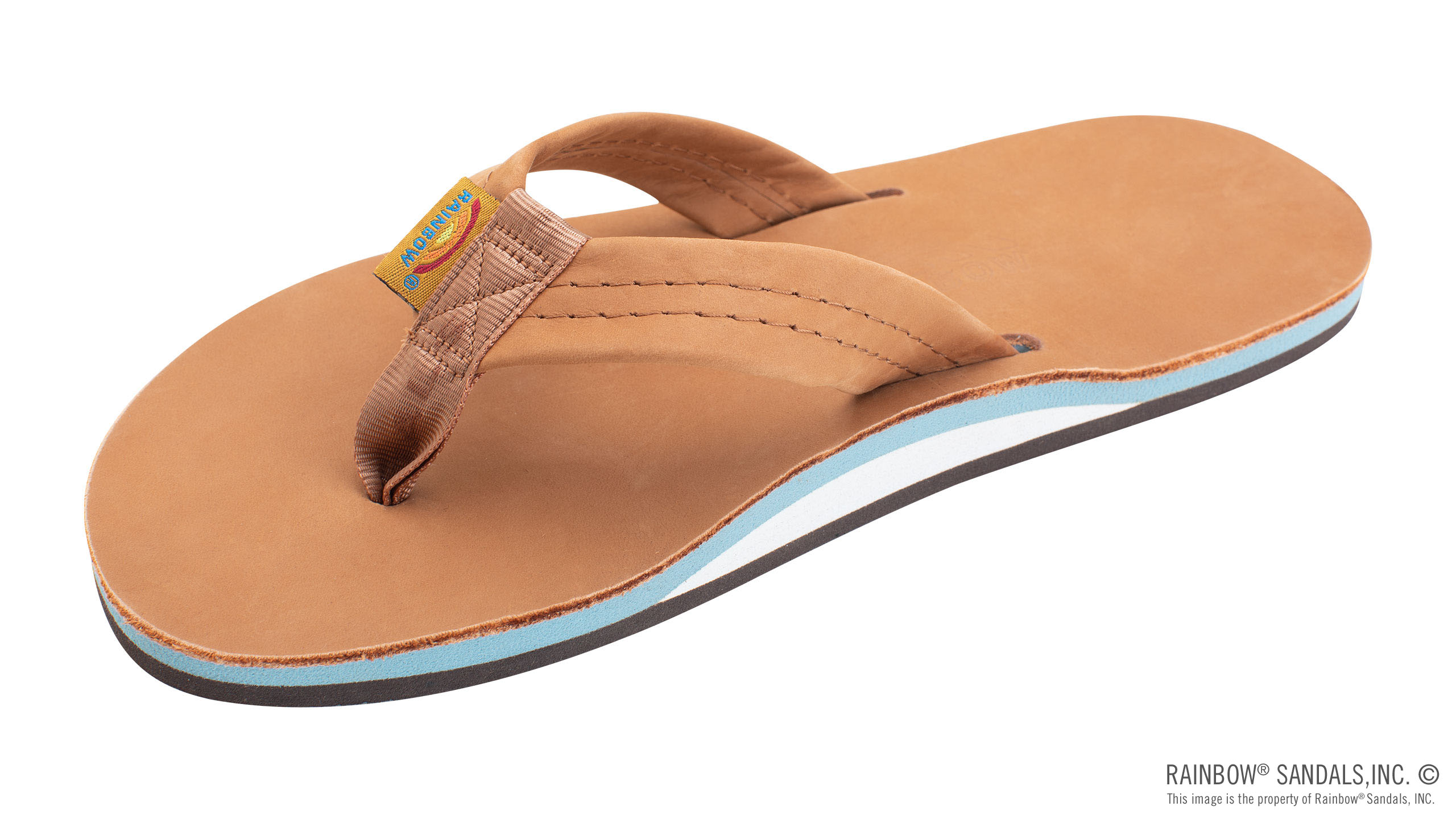 Rainbow sandals womens double 2025 layer