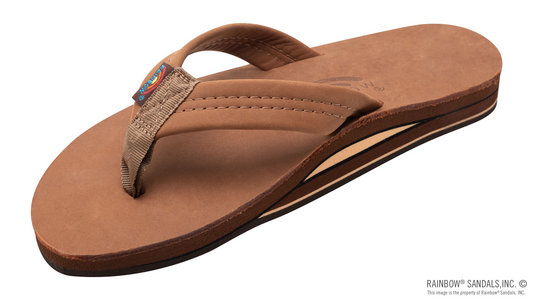 Men's Premier Leather Redwood Double Layer Arch Sandals