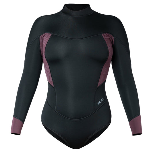 Women's Axis Long Sleeve Back Zip Cheeky Cut Spring Wetsuit 2mm