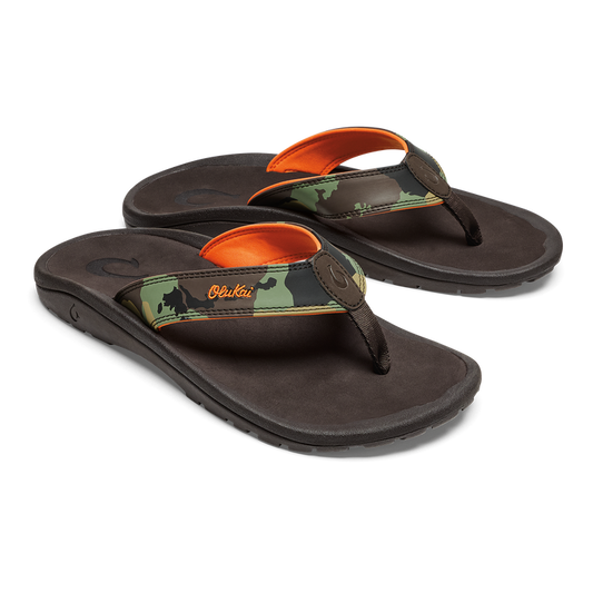 OluKai Ohana Sandals - Camo / Dark Java