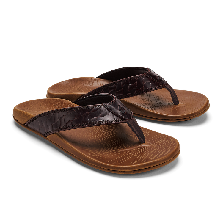 Olukai Men's Hikianalia Sandals - Dk Java / Tan