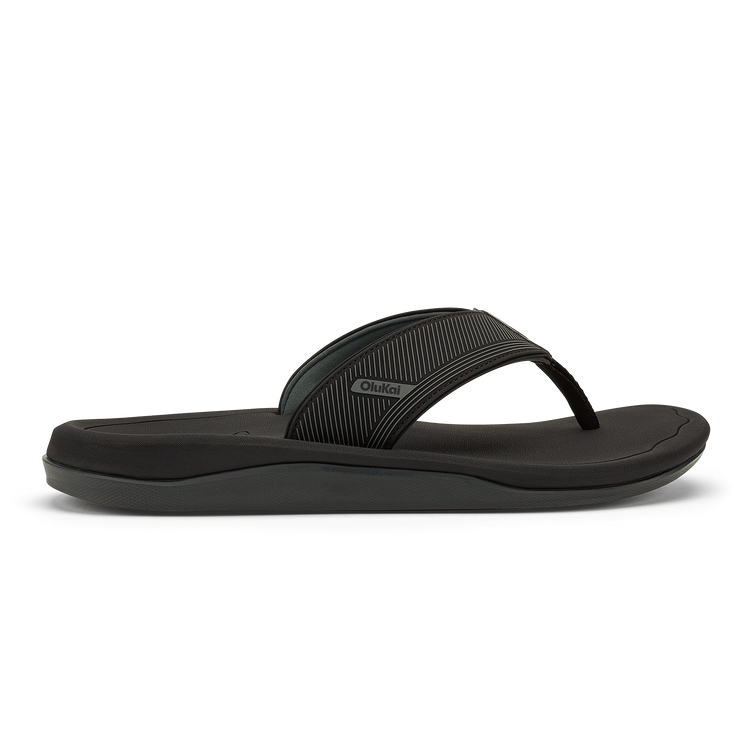 Olukai Ahi Kai Sandals - Black / Black