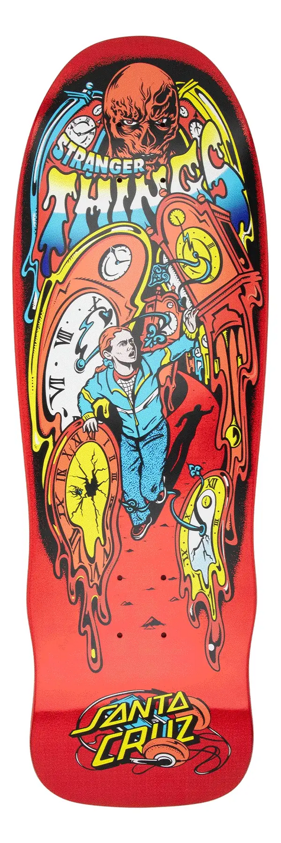Skateboard Santa Cruz Claus Grabke - Réédition Rouge En Forme D'horloge - RARE