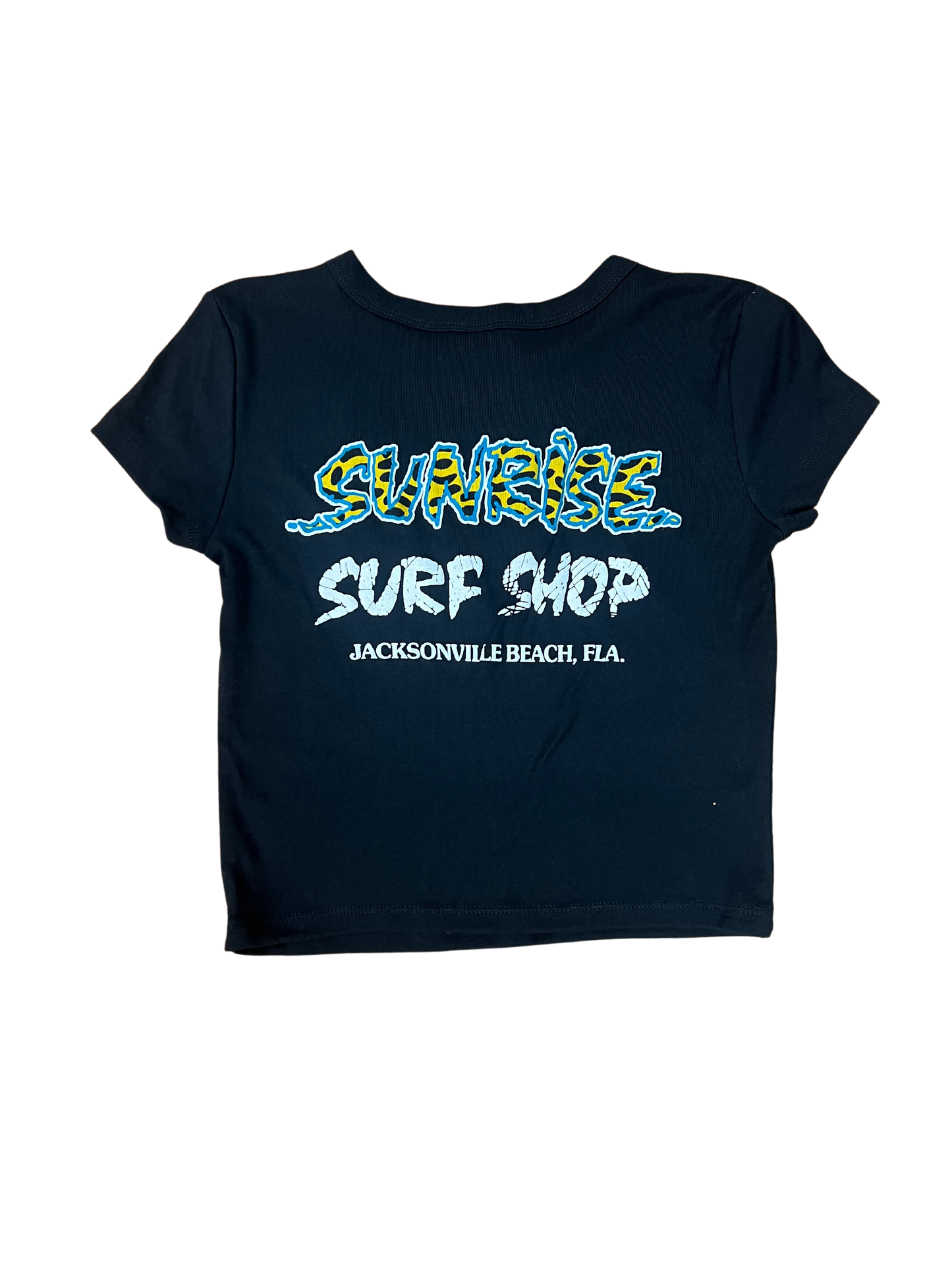 Sunrise Surf Shop Cropped Baby Tee