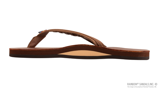 Women's Flirty Braidy Sandals - Single Layer Premier Leather 1/2" Narrow Strap with Braid