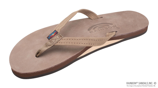 Women's Premier Leather Single Layer Narrow Sandals