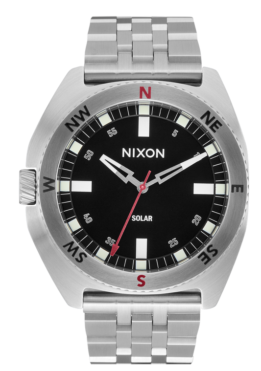Nixon Oco 44 Watch - Silver/Black