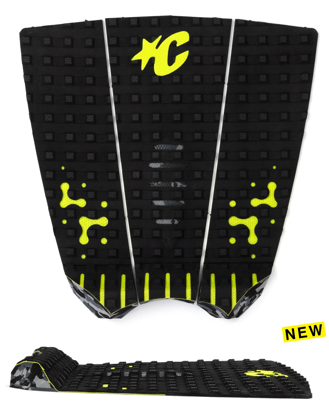 Creatures of Leisure Mick Fanning Loc Lite EcoPure Traction Pad Black Lime Camo