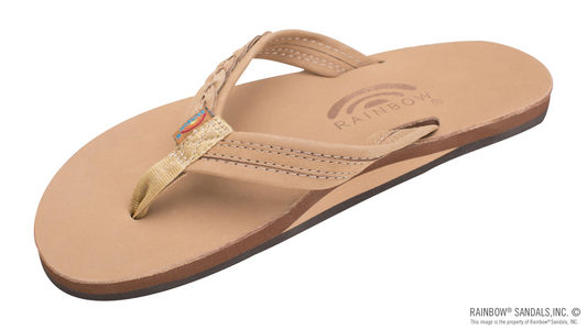 Women's The Madison - Single Layer Arch Support with a Braid on a 3/4" Medium Rolled Strap Sandals
