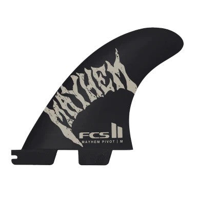 FCS II Mayhem Pivot PC Carbon Tri Fins Sand Medium