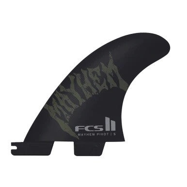 FCS II Mayhem Pivot PC Carbon Tri Fins Moss Small