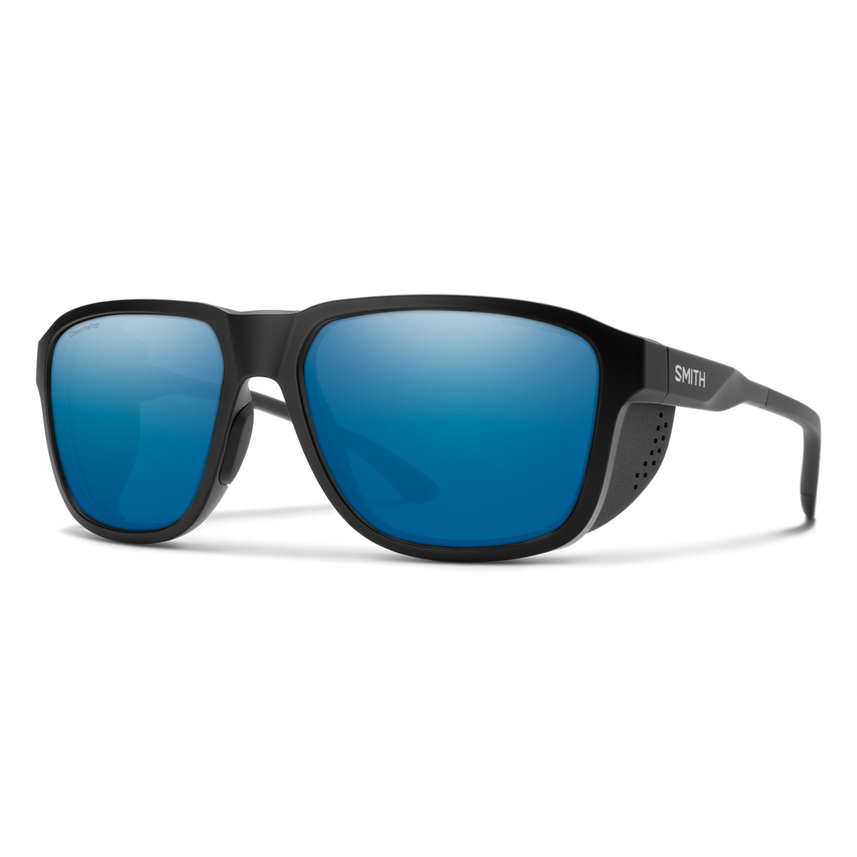 Smith Embark Sunglasses - Matte Black | ChromaPop Glass Polarized Blue Mirror