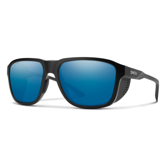 Smith Embark Sunglasses - Matte Black | ChromaPop Glass Polarized Blue Mirror