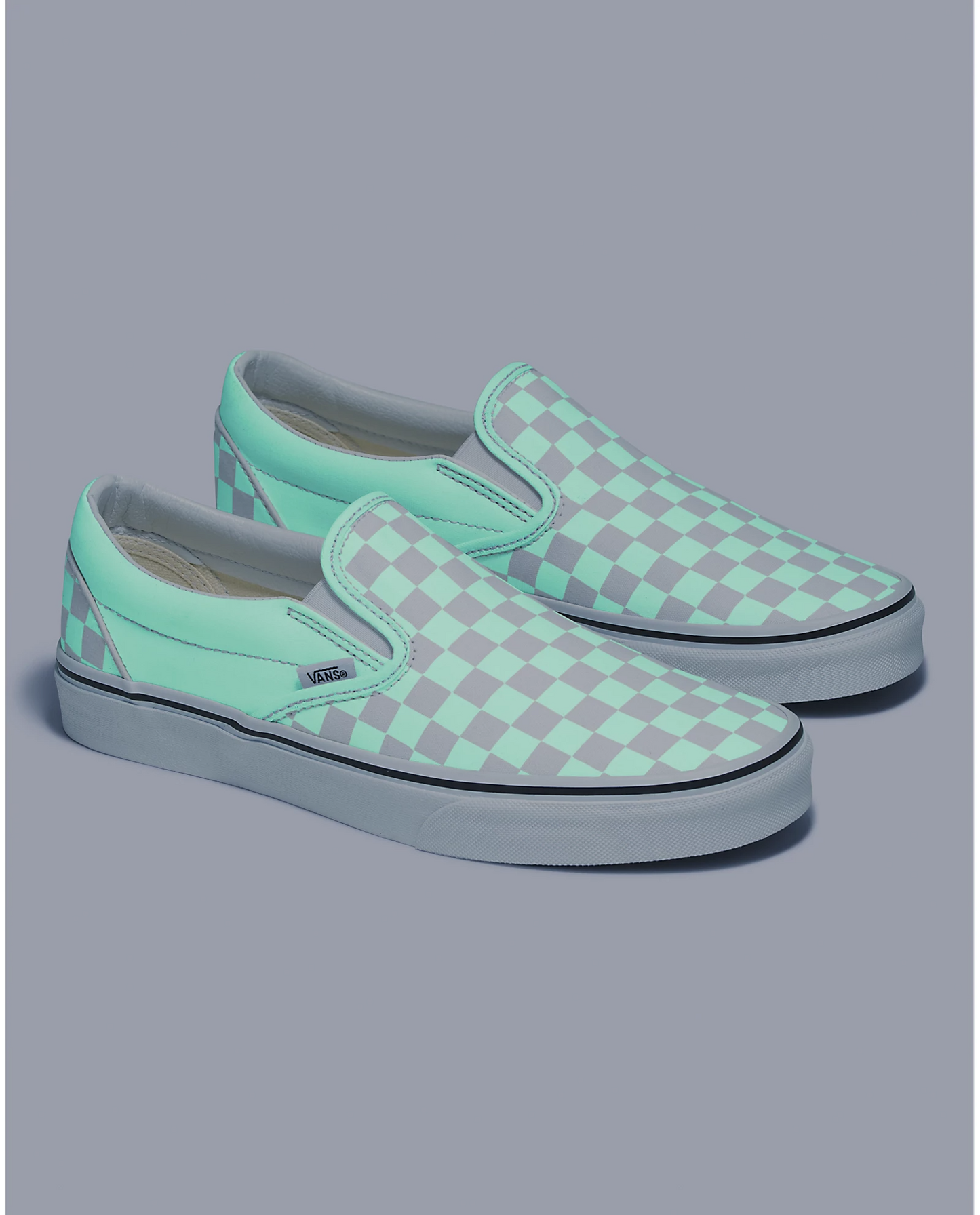 Vans Classic Slip-On Color Theory Checkerboard Glow Shoes