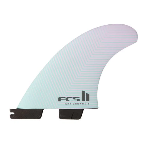 Sky Brown PC Small Seafoam/Lavender Tri Fins
