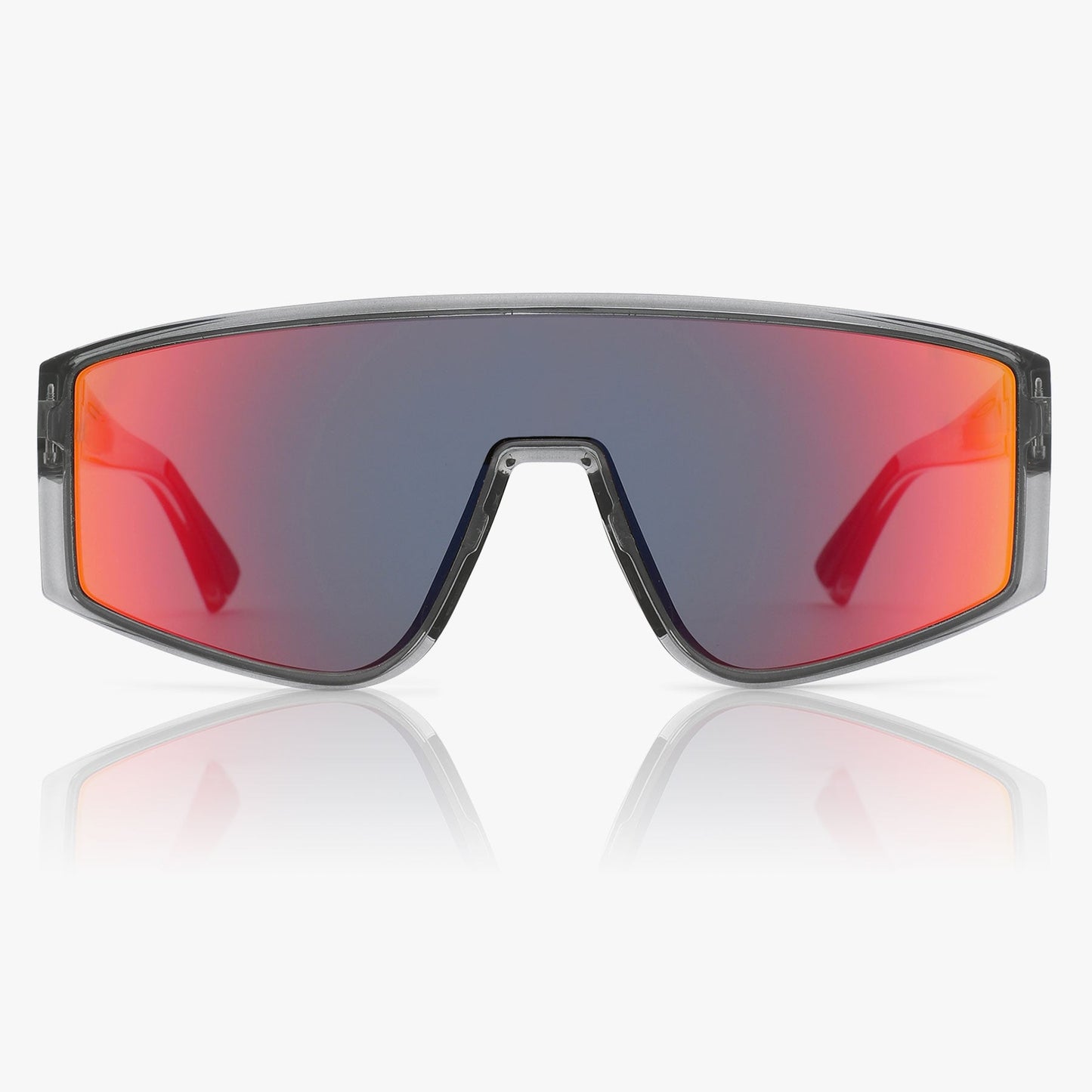 Vonzipper Hyperbang Sunglasses - Grey Satin / Blk-Fire Chrome
