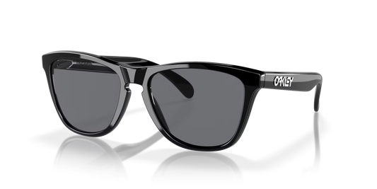Oakley Frogskins Sunglasses - Polished Black with Grey