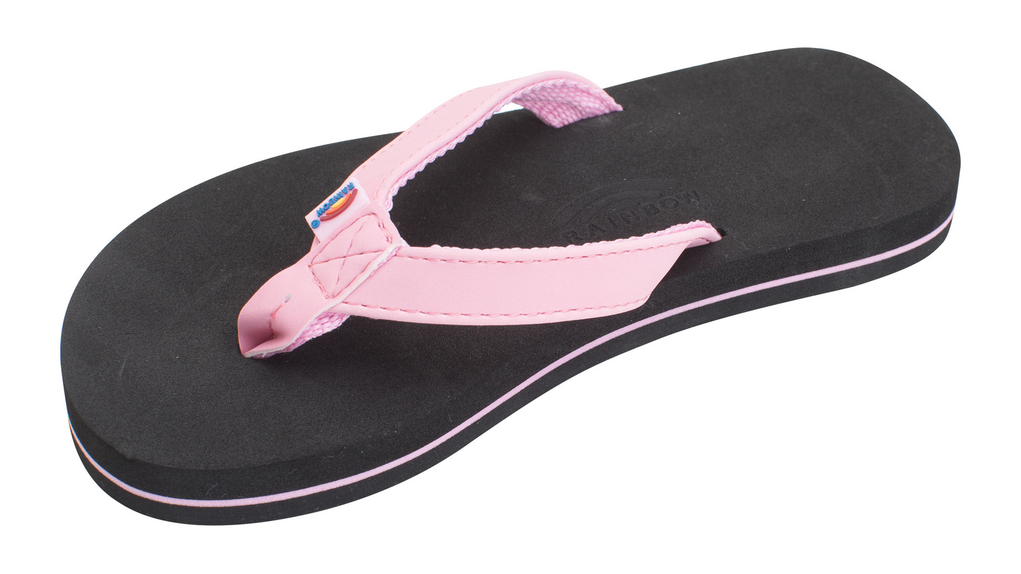 Girls The Grombow - Soft Rubber Top Sole with 1/2" Narrow Strap and Pin line Sandals
