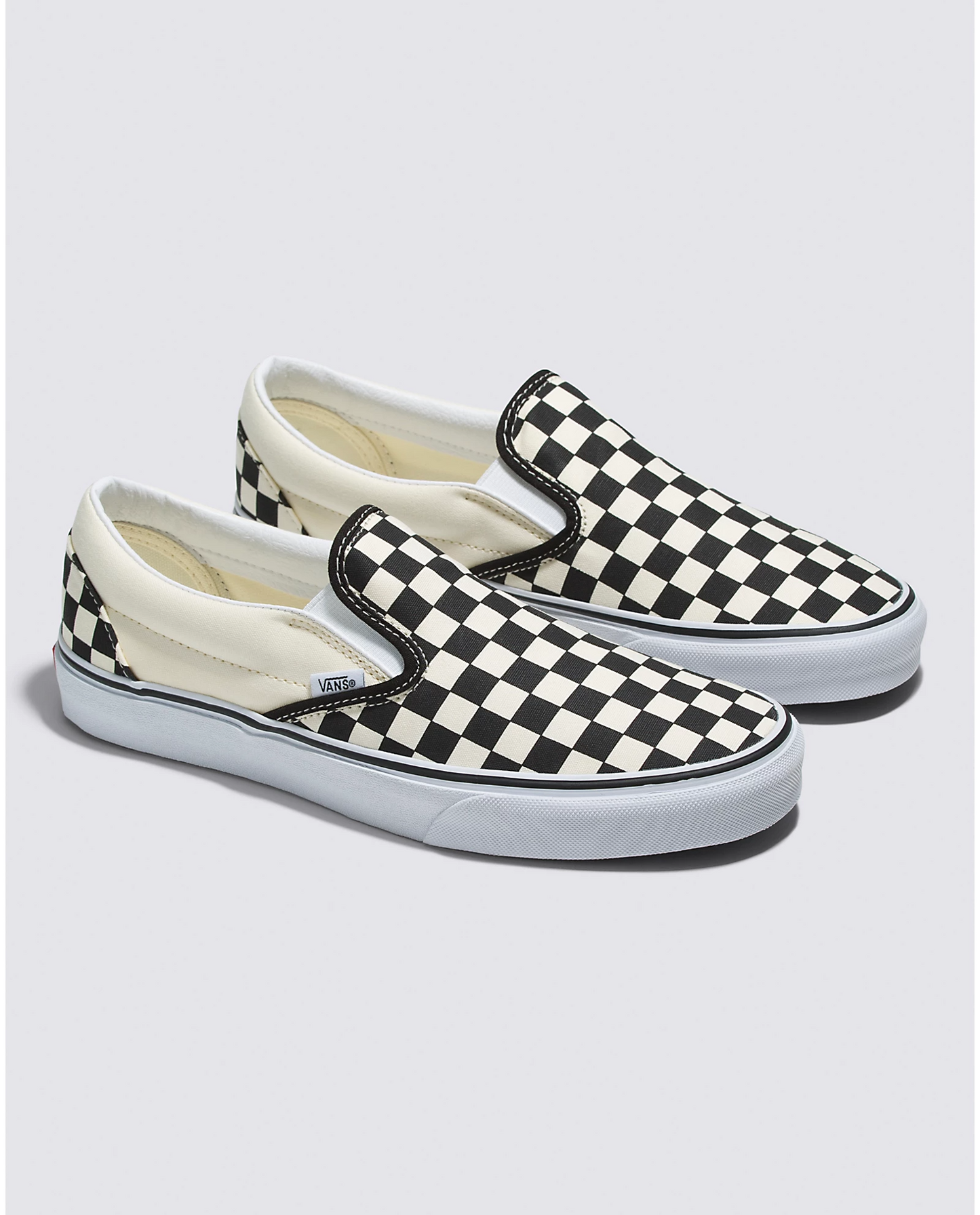 Classic Checkerboard Slip-On Shoes